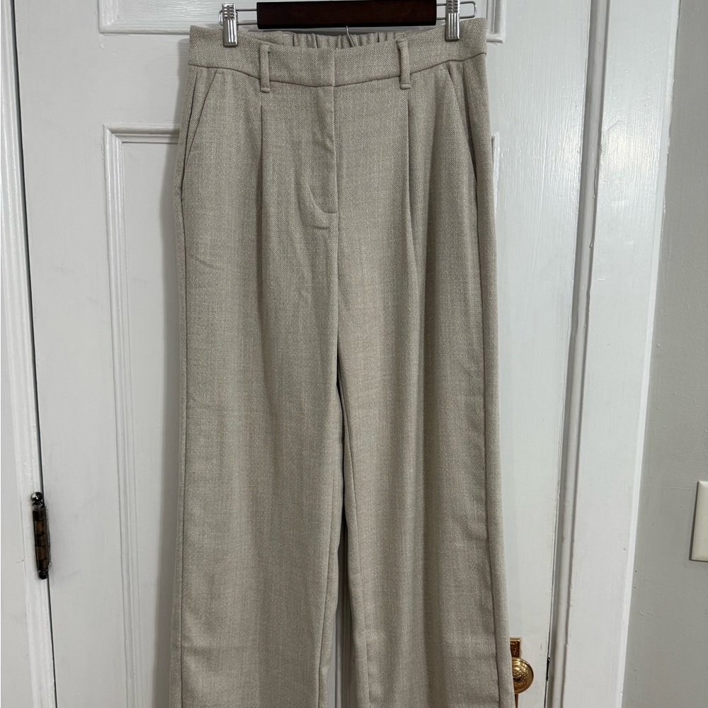 Old Navy Cream Wide Leg Trousers
